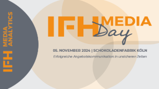 Die Abbildung zeigt das Logo des IFH Media Day.