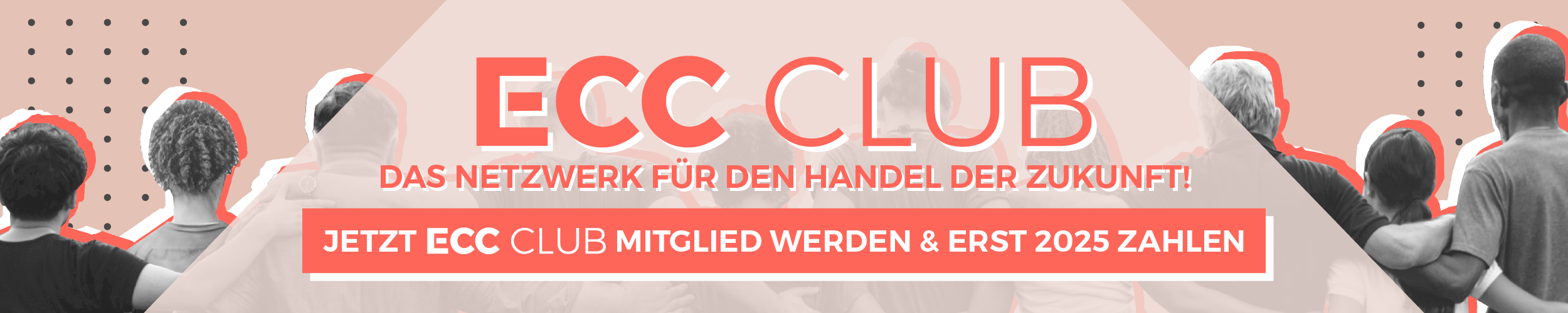 Die Abbildung zeigt ein Banner zur ECC CLUB Jahresendaktion 2024.