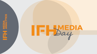 Die Abbildung zeigt das Logo des IFH MEDIA DAY, Event der IFH KÖLN Tochtermarke IFH MEDIA ANALYTICS.